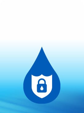 lock icon with blue background