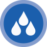 blue water droplet icon