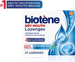 Biotene dry mouth lozenges product box