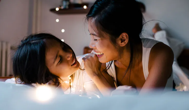 Mother and Child talking 