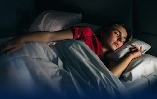 Woman sleeping peacefully