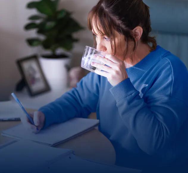 Woman drinking water 