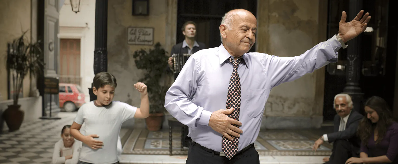 Older gentleman dancing