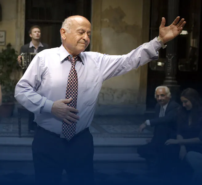Older gentleman dancing