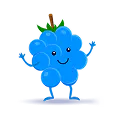 Blue Raspberry Icon