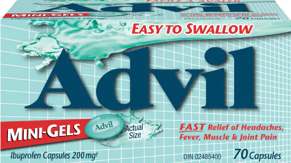 Advil Mini-Gels in 70 Capsules 