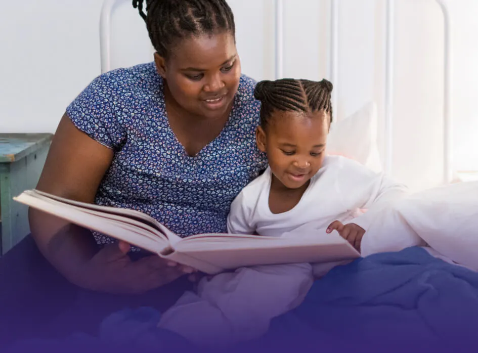 Mother and Child reading 