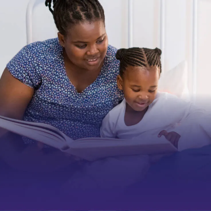 Mother and Child reading 