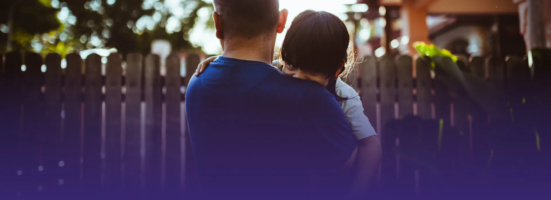 Father holding his child