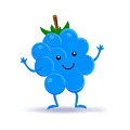 Blue Raspberry Icon