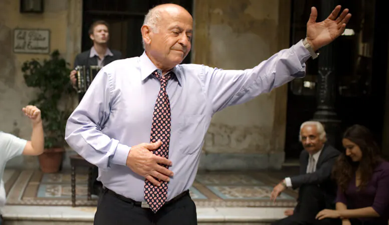 Older gentleman dancing