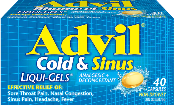 Advil Cold & Sinus Liqui-Gels in 40 Capsules
