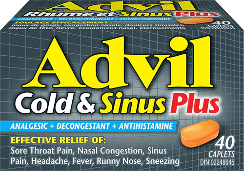Advil Cold & Sinus Plus in 40 Caplets
