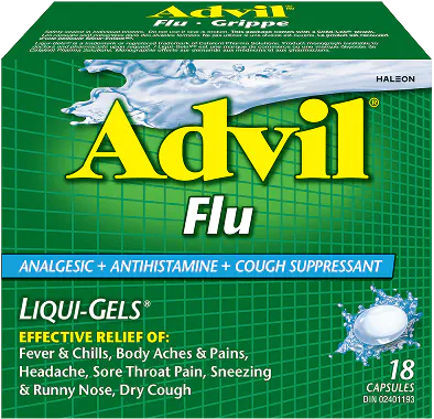Advil Flu Liqui-Gels in 18 Capsules