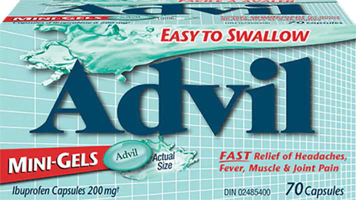 Advil Mini-Gels in 70 Capsules