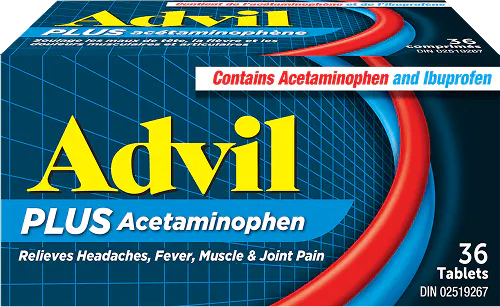 Advil PLUS Acetaminophen in 36 Tablets