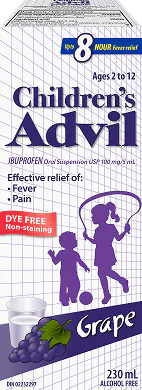 Children’s Advil with Grape Flavour in 230ml