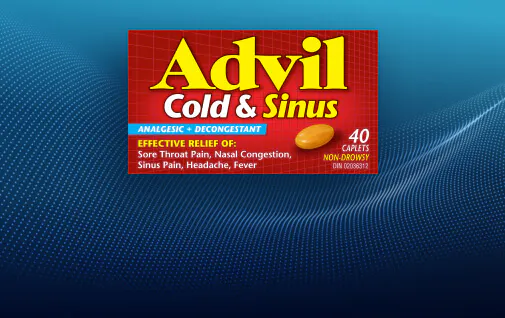 Advil Cold & Sinus Caplets in 40 Caplets