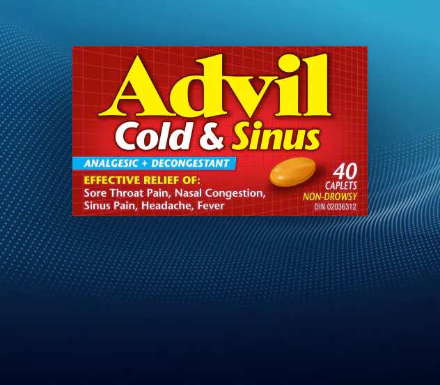 Advil Cold & Sinus Caplets in 40 Caplets