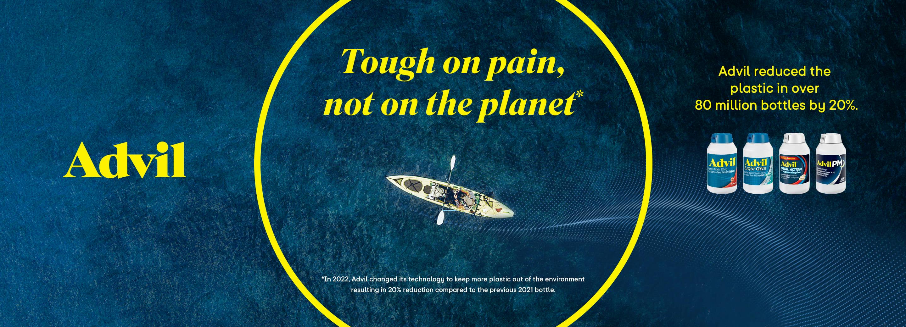 Advil sustainability banner