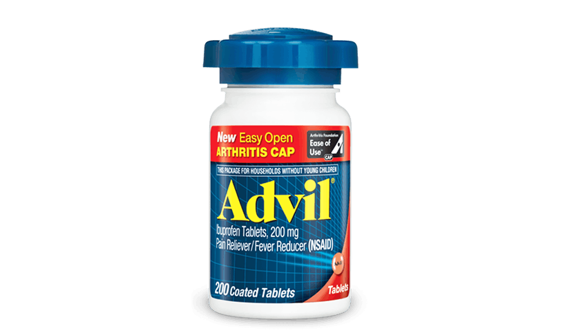 advil bottle label