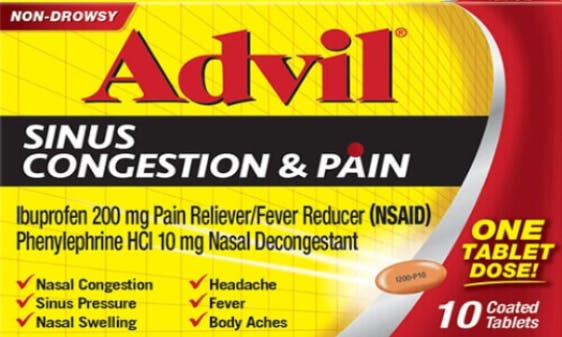 Advil sinus shop