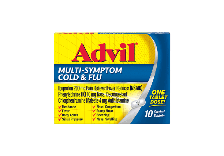 Cómo funciona Advil Múltiples síntomas del resfriado y la gripe