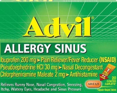 ¿Cómo funciona Advil Sinusitis Alérgica? 