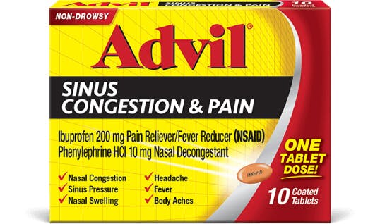 Cómo funciona Advil Congestión y dolor de los senos paranasales