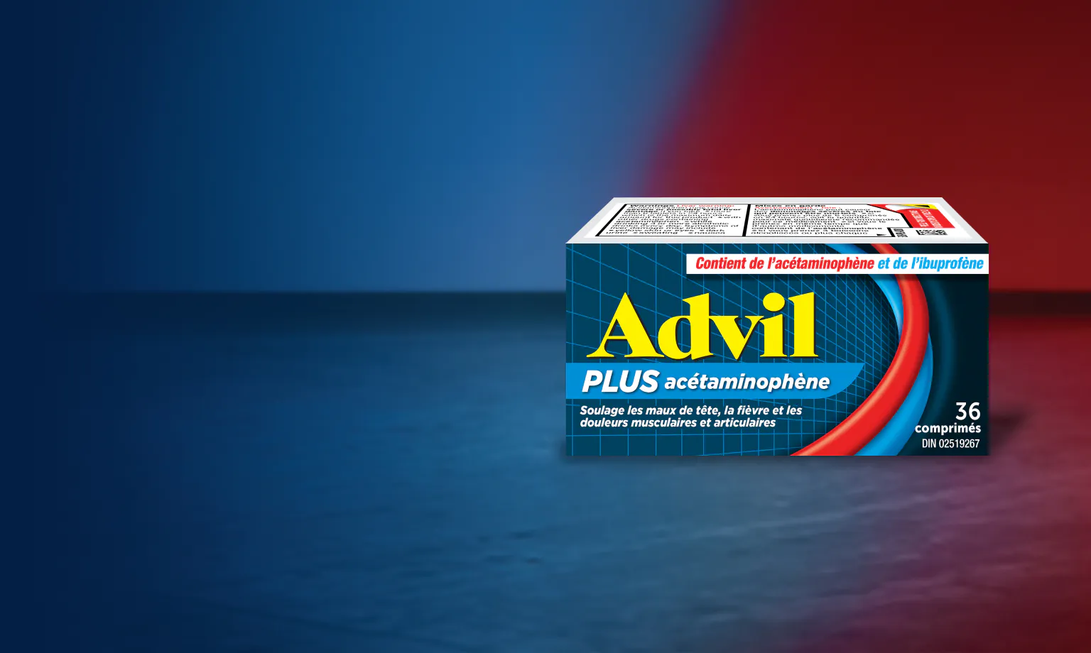 Bannière Advil PLUS acétaminophène