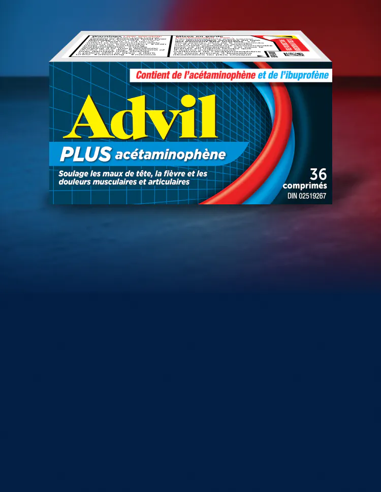 Bannière Advil PLUS acétaminophène