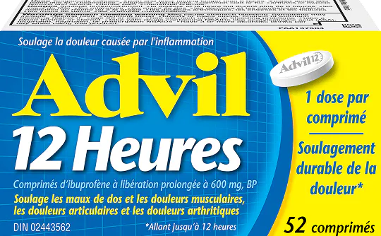 Advil 12 Heures, 52 comprimés