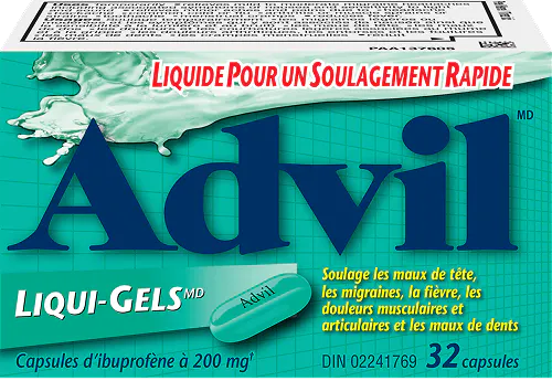 Advil Liqui-Gels, 32 capsules