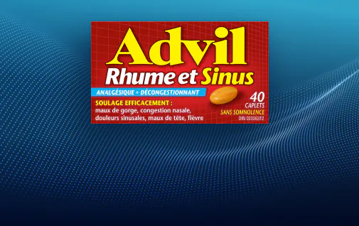 Caplets Advil Rhume et Sinus, 40 caplets