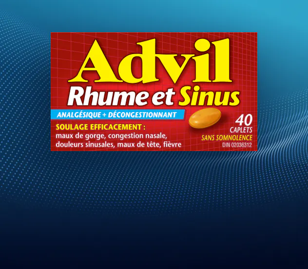 Caplets Advil Rhume et Sinus, 40 caplets