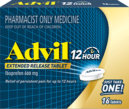 Advil 12 hour extended release tablets