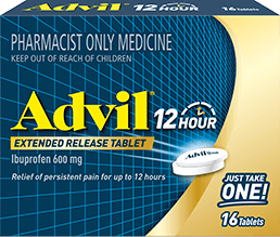 Advil 12 Hour Extended Release Tablets Advil 12 Hour Extended Release Tablets