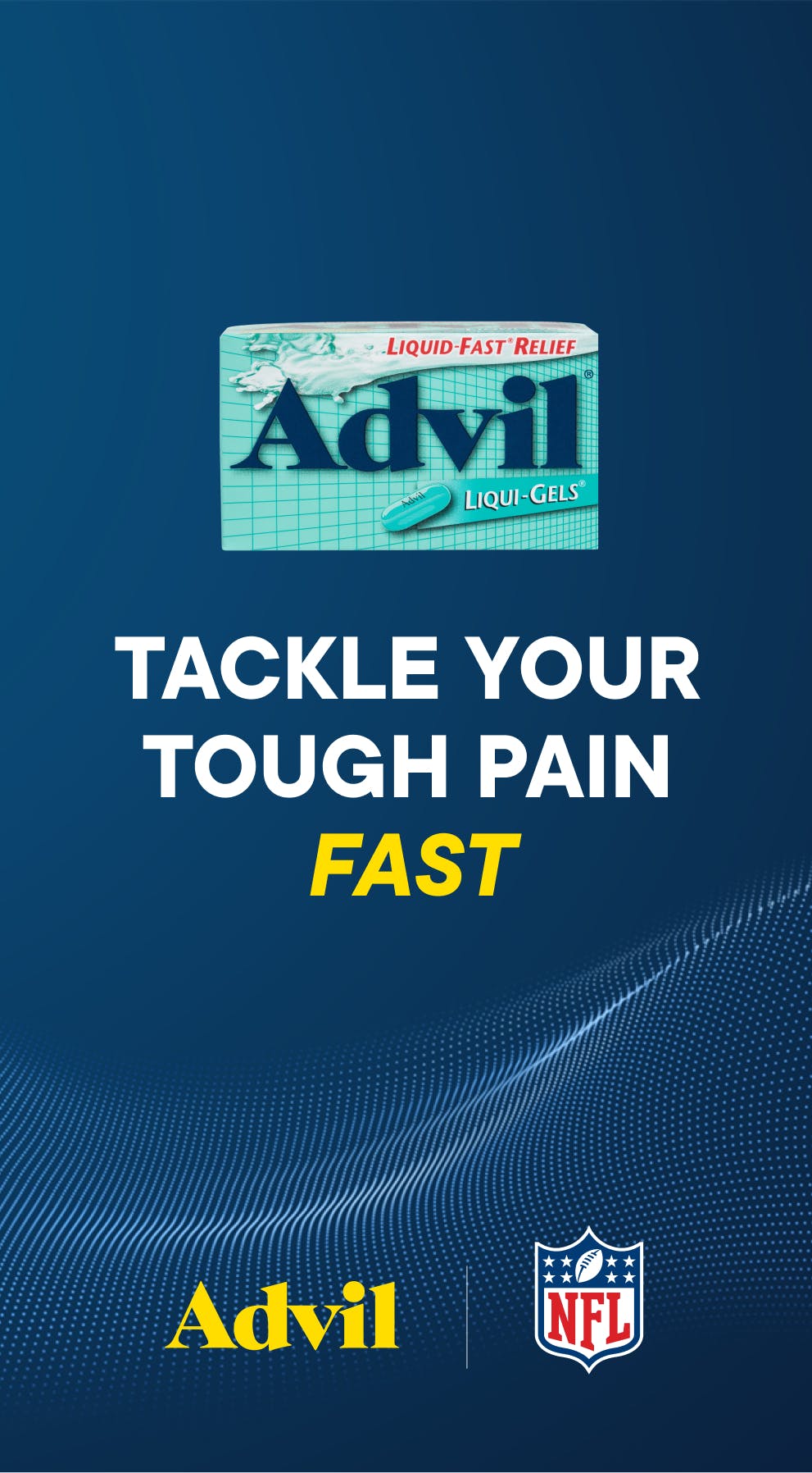 Advil NFL banner tablet