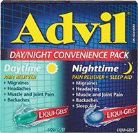 Advil Day/Night Convenience Pack package design