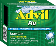 Advil Flu Liqui-Gels in 18 Capsules