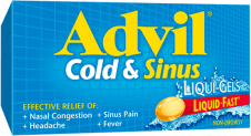 Advil Cold & Sinus Liqui-Gels® package design
