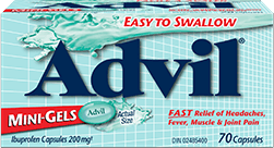 Advil Mini-Gels package design