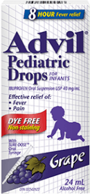 Advil Pediatric Drops package design