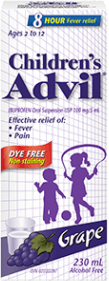Children's Advil Suspension package design