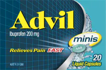 Advil Fast Pain Relief Liquid Capsules Minis packshot