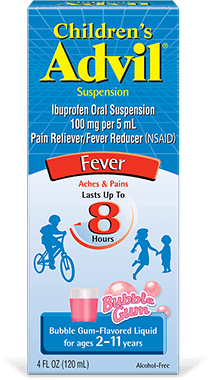 Children's Advil Suspension Bubblegum