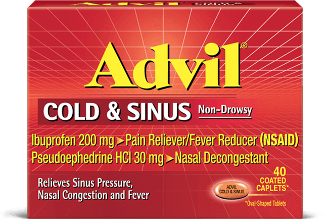 Advil cold and sinus