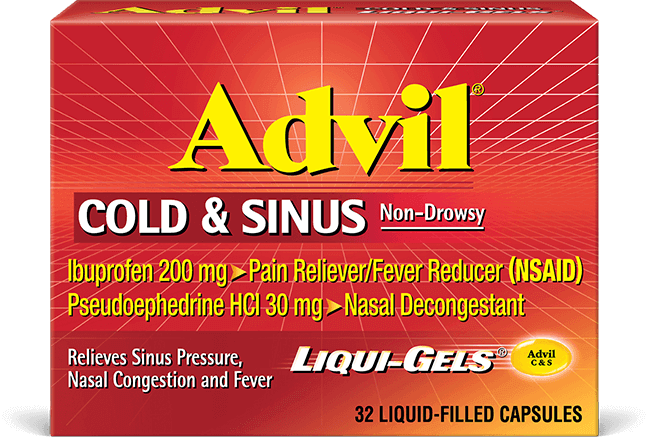 Advil cold and sinus liqui gels