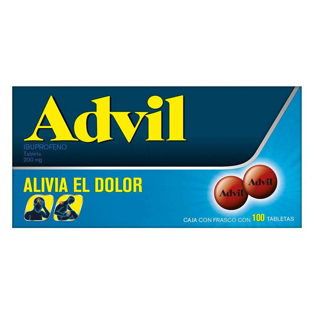 Advil Grageas 200 mg 100 tabs