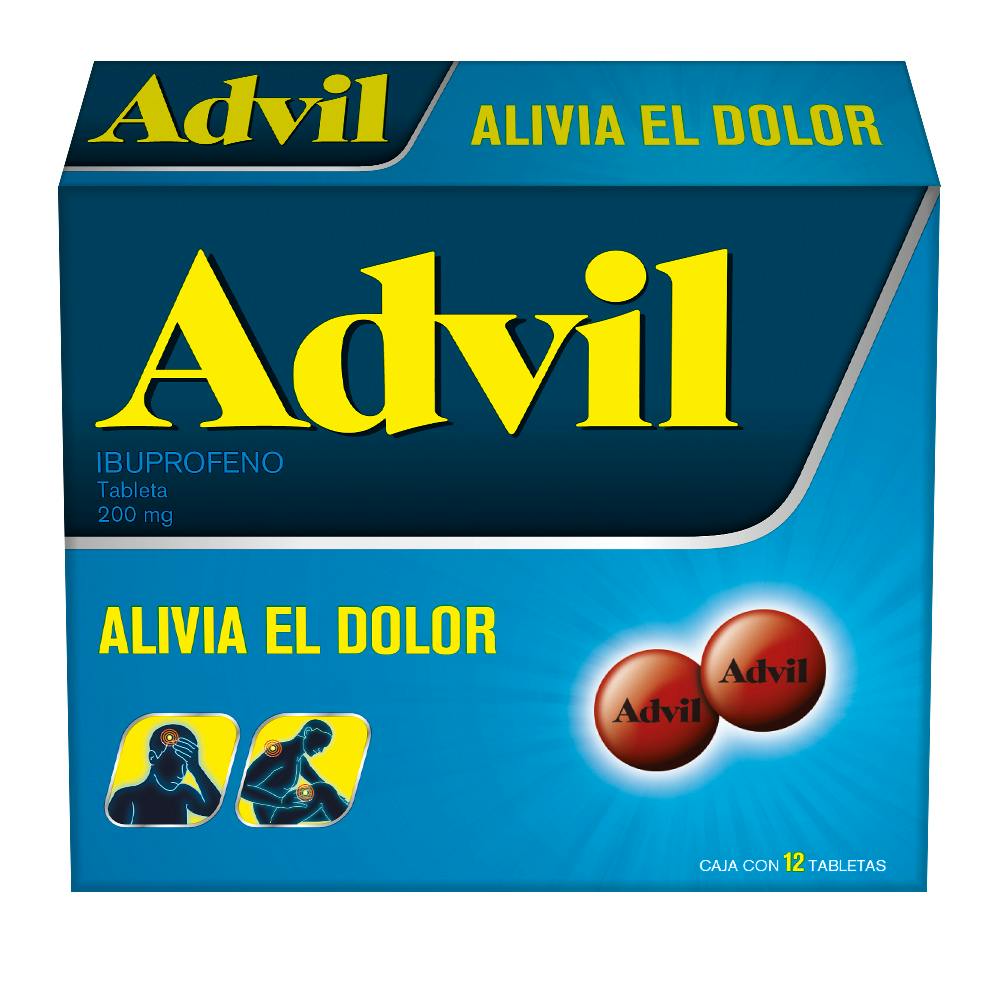 Advil Grageas 200 mg 12 tabs